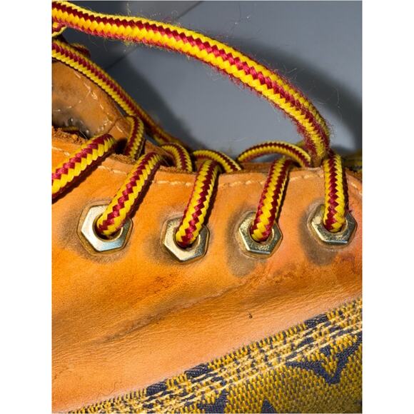 TIMBERLAND monogram collab leather high rise lace up streetwear boots 8M main image 5